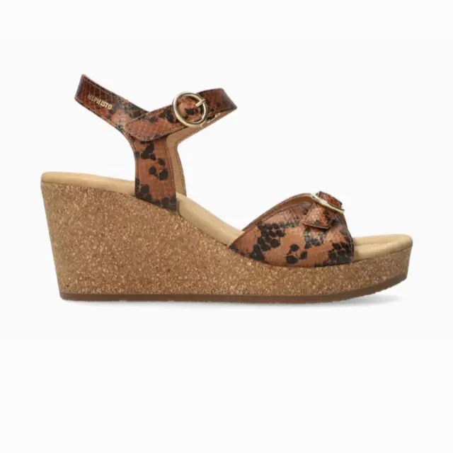 Mephisto Πέδιλα Γυναικείο δέρμα Prints MEP/NATALYA TOBACCO - 39