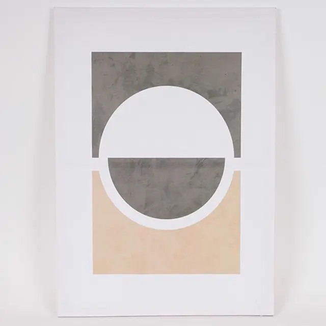 Πίνακας καμβά σχέδια καφέ–μπεζ–λευκό 50x70cm Eurolamp 812-20029