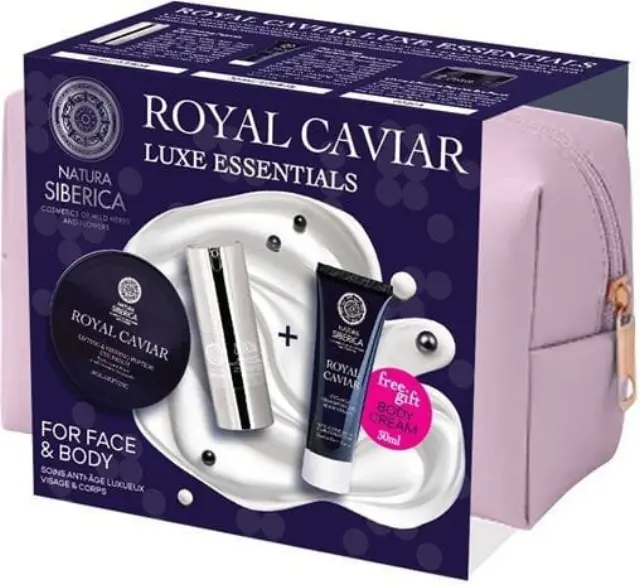 Natura Siberica Royal Caviar Icy Firming Peptide Eye Cream 15 ml + Body Cream 30 ml + Peptide Eye Patch 60 τμχ