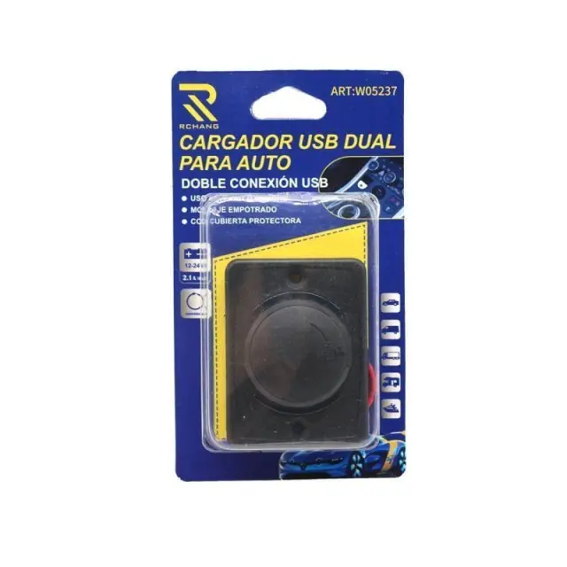 Rchang Φορτιστής Αυτοκινήτου Μαύρος με Θύρες: 2xUSB - Dual USB charger for Auto z696124