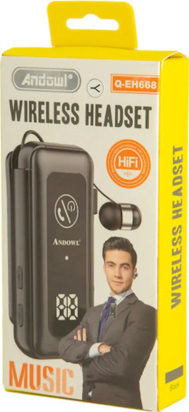 Andowl Q-EH668 In-ear Bluetooth Handsfree Ακουστικά Μαύρα
