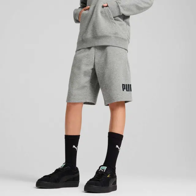 Puma Boy's Essentials No1 Logo Shorts Γκρι 684918-03 (Puma)