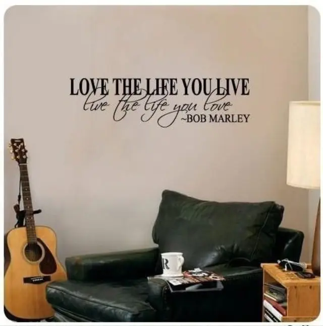 Διακοσμητικά Αυτοκόλλητα Τοίχου Deco Wall Sticker Bob Marley (60x40 cm) 2
