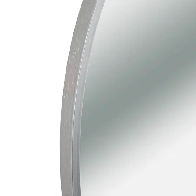 Καθρέπτης αλουμινίου στρογγυλός ασημί Δ60cm Homeguru JP104S 2