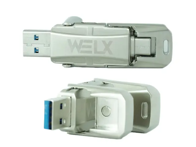 WELX – ULTRAFAST ALUMINIUM — Dual USB-A / USB-C Drive Pro (1TB) 3
