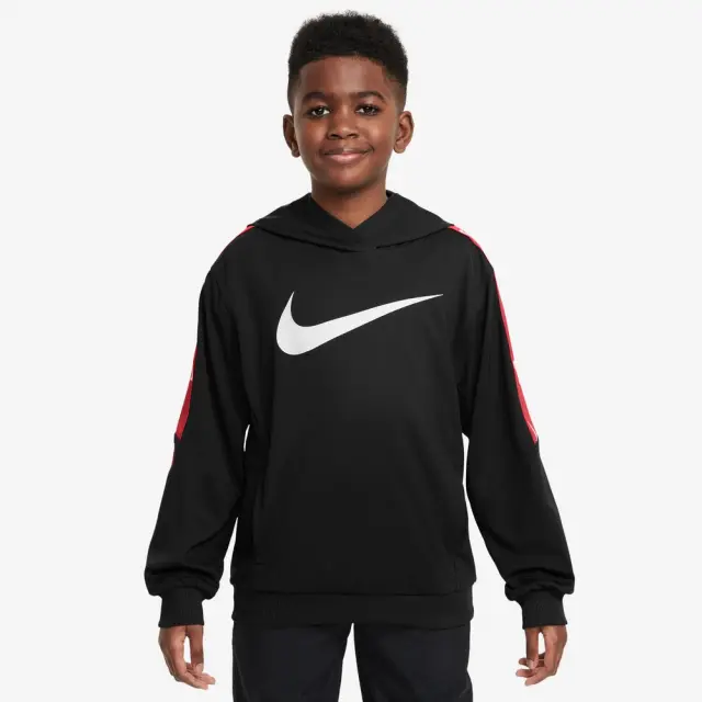 Nike Sportswear Club ΠΑΙΔΙΚΗ ΜΠΛΟΥΖΑ (FZ4907-010) - Μαύρο-Κόκκινο - S 8-10 ετών