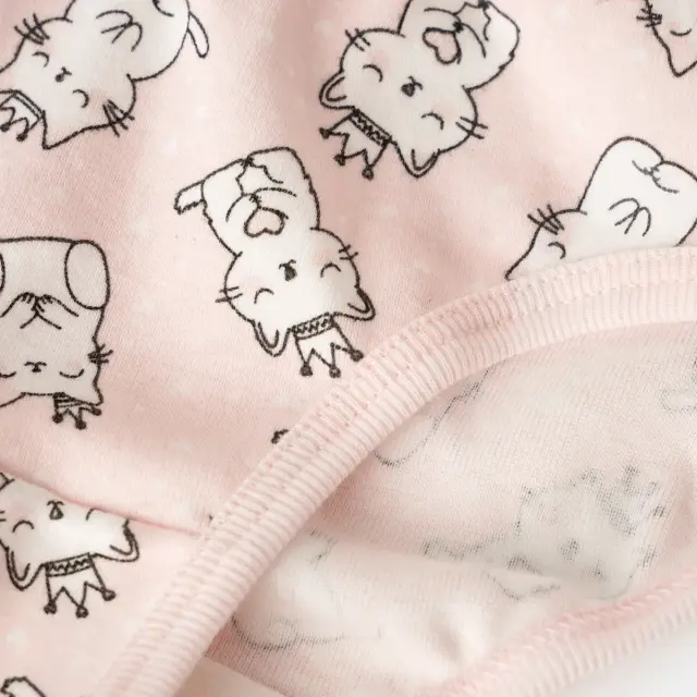Minerva Παιδικό Slip Κορίτσι Cats, Χρώμα Pink-Ecru Cats - 14 Y 2
