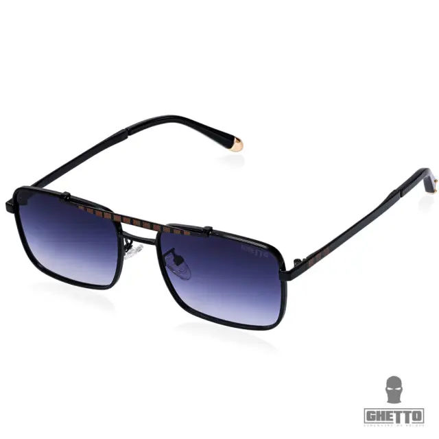 Ghetto Fashion Luxury Style Sunglasses Black Frame Unisex Grey