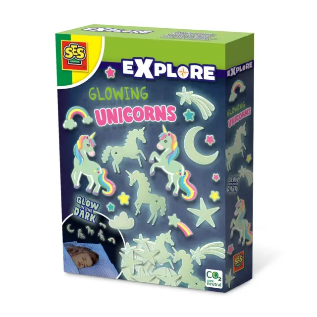 SES Creative - Glowing Unicorns - (S25128) - Toys