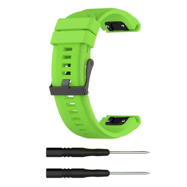 Λουράκι Σιλικόνης για Garmin Fenix 3/5x/3hr/5x Plus/6x/6x Pro/7x/8/9 (51mm) Lime Green OEM