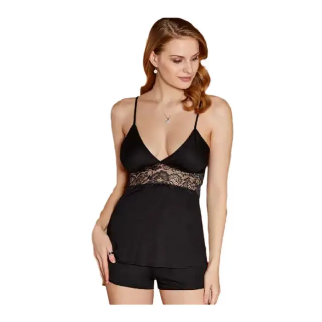 FMS Γυναικείο Babydoll Βαμβακερό Wanda, Χρώμα Μαύρο