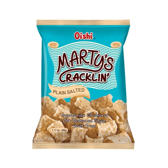 Oishi Marty's Cracklin' Plain Salted Chicharon 90gr