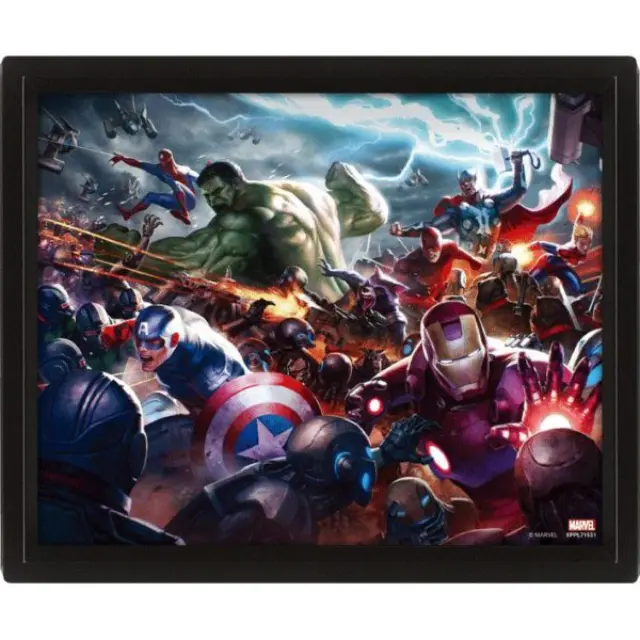 Κάδρο 3D Marvel Future Fight (Heroes Assault) Framed 3D Poster EPPL71531