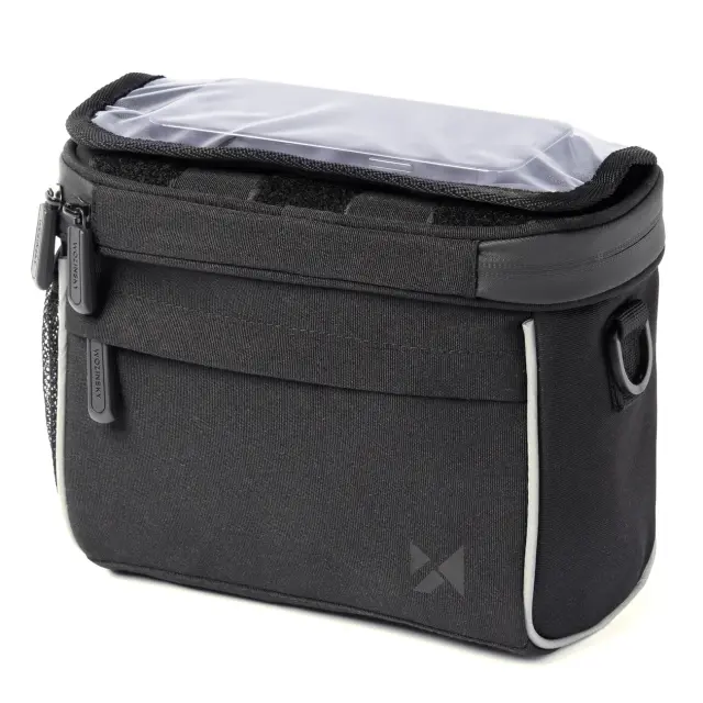 Wozinsky bicycle handlebar bag bike shoulder bag black (WBHBB-01) 3