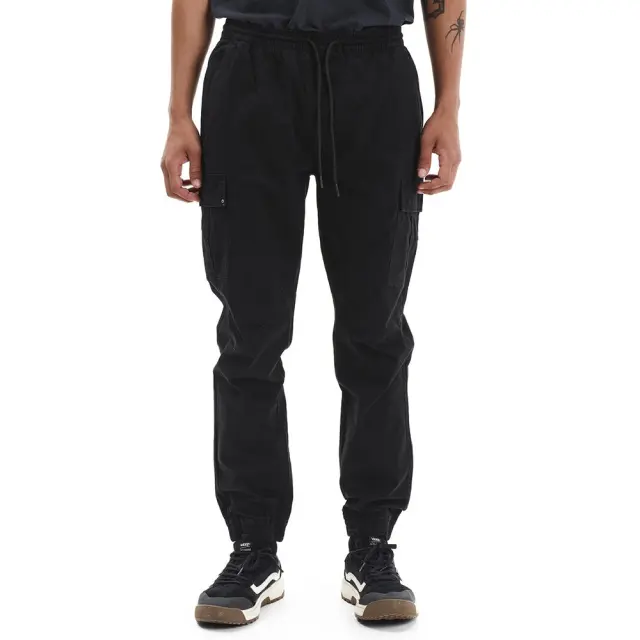 Emerson Elasticated Cuffed Cargo Pants (252.EM42.07-Black) - Μαύρο - M