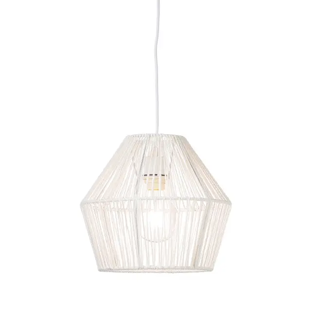 AcaLights ΚΡΕΜΑΣΤΟ Φ/Σ 1ΧΕ27 ΣΧΟΙΝΙ ΛΕΥΚΟ Φ30ΧΗ120CM PERU