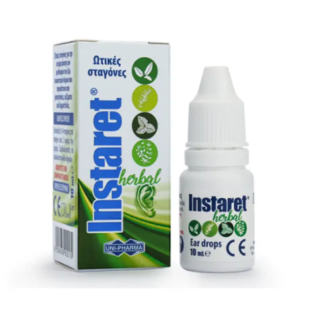 Unipharma Instaret Herbal Ear drops Ωτικές σταγόνες για την αντιμετώπιση των ερεθισμών, 10ml