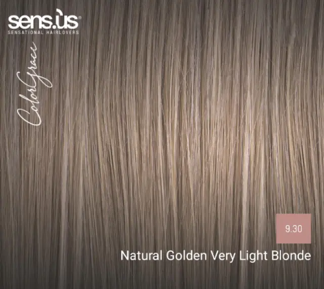 Sensus Color Grace M3K 9.30 Natural Golden Very Light Blonde 100ml - (μόνιμη βαφή φυσικό πολύ ανοιχτό ξανθό ντορέ) 2
