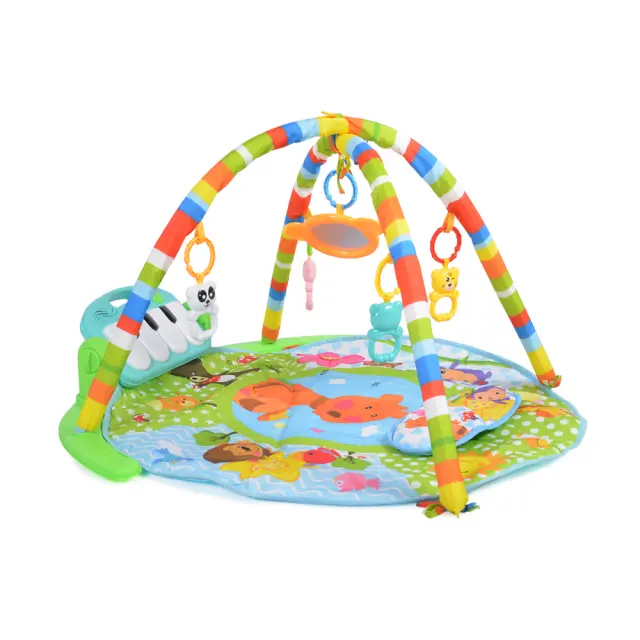 Moni Toys Baby Piano Boy Γυμναστήριο Χαλάκι Δραστηριοτήτων με Πιάνο Blue 6+ Μηνών