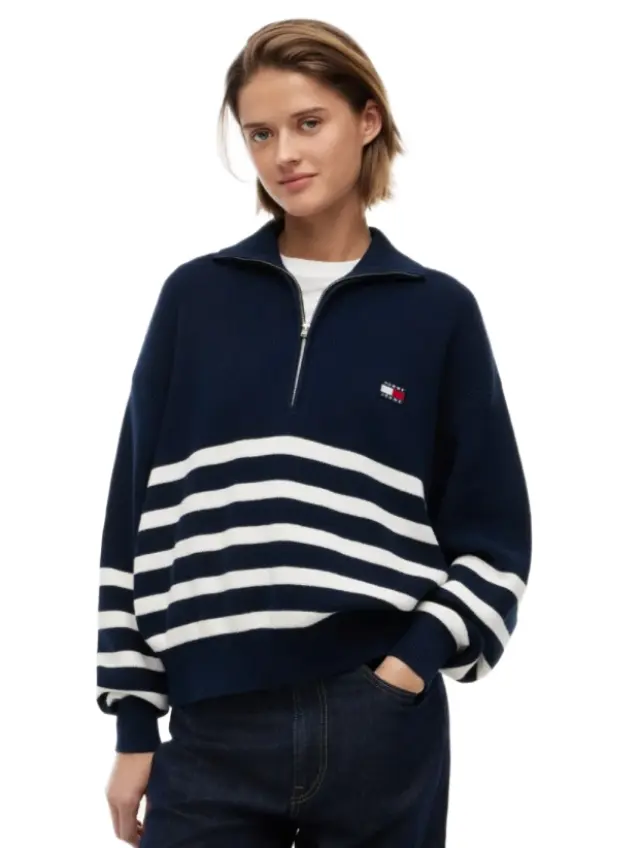 TommyHilfiger γυναικείο πουλόβερ με ρίγες DW0DW22928-1
