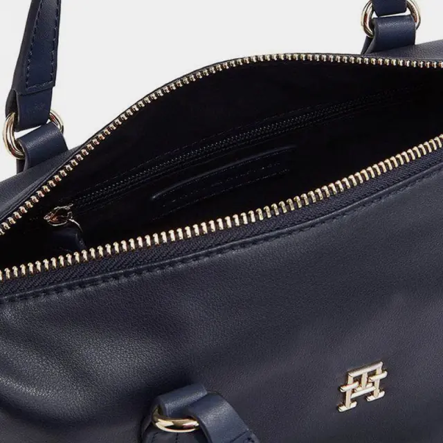 Tommy Hilfiger - Γυναικεία Τσάντα Χειρός Poppy Plus Small Tote AW0AW15592-DW6 Μπλε 3