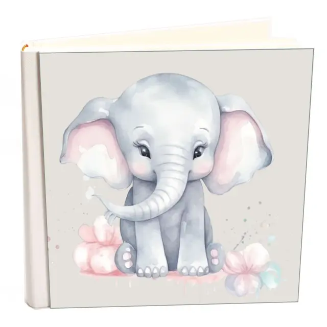 Άλμπουμ my album elephant 27 boho style με ριζόχαρτο 35x35cm και κουτί άλμπουμ
