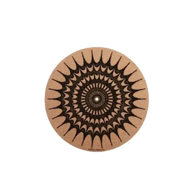 Simply Analog Cork Turntable Platter Mat Iris-Print