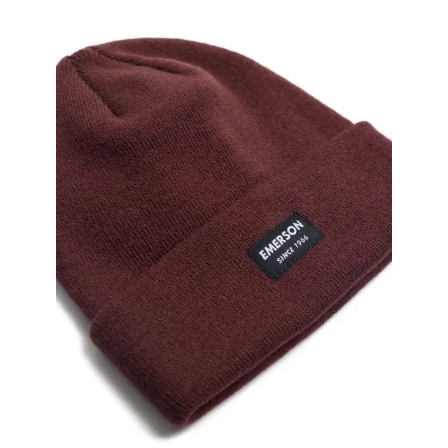 Emerson Unisex Beanie (222.EU03.19-Wine) - Μπορντό - One Size 3