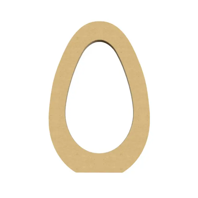 Αυγό επιτραπέζιο διάτρητο ξύλινο MDF, 100x150x19mm