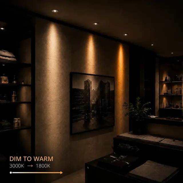 Led Λάμπα KYRON DTW GU10 - 36°- 7Watt Dimmable με λειτουργία Dim-to-Warm 3000K→1800K - Bridgelux KLV-103-0013 3