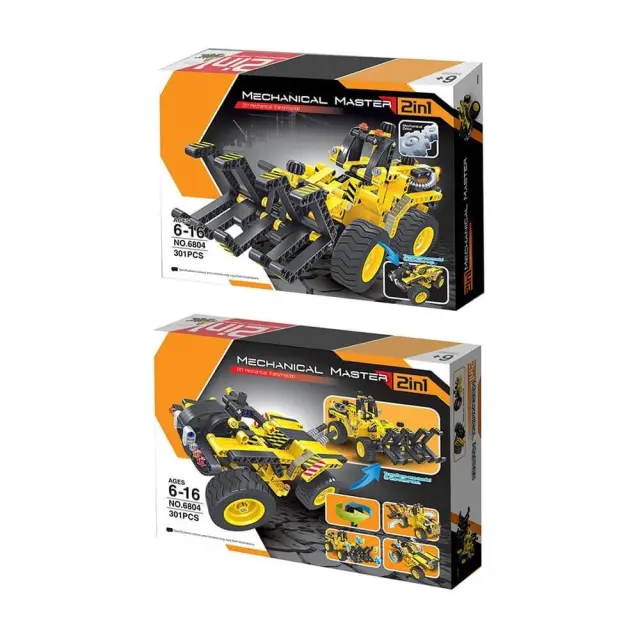 Mechanical Master® Παιχνίδι Κατασκευών 2 in 1 Construction Timber Grab & Dune Buggy
