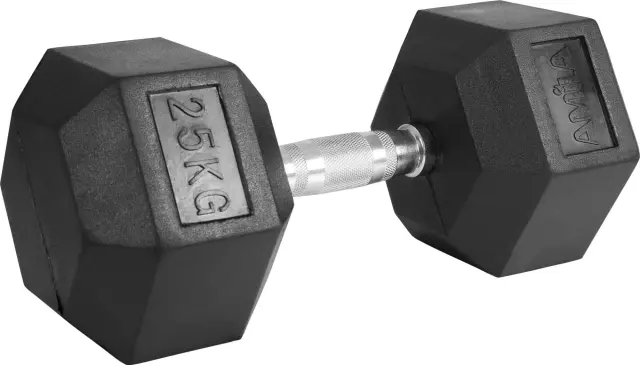 AMILA Αλτήρας Εξάγωνος Rubber Cover Class A - 25,0Kg (84545)