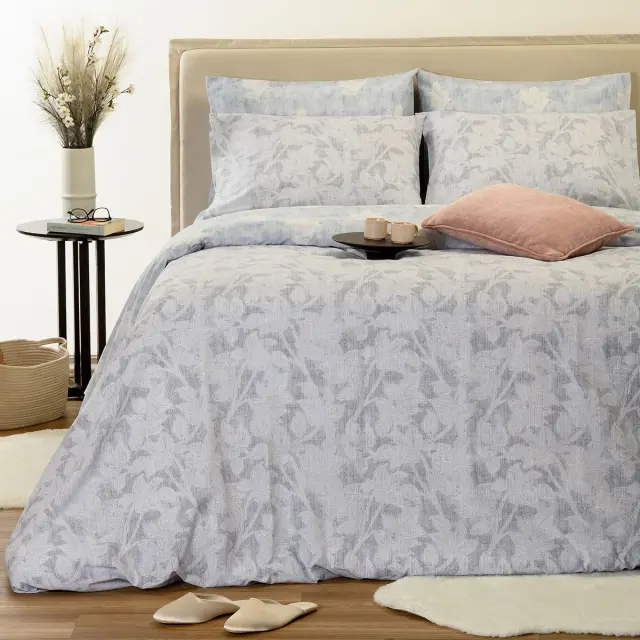 Σετ Σεντόνια 100x200+32 Μονά Casual Line Melinen Paloma Grey Με Λάστιχο50% Βαμβάκι-50% Πολυέστερ