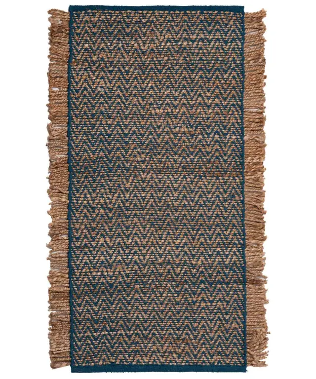 Χαλί γιούτα 1745 (70cm x 160cm) petrol - -