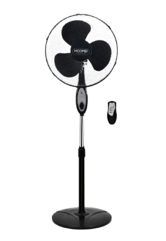 Hoomei Επιδαπέδιος Ανεμιστήρας 50W με Διάμετρο 40cm και Ορθοστάτη HM-8662R-B