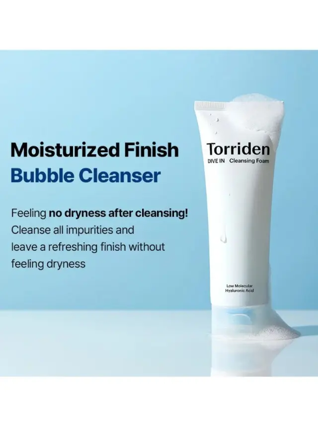 Torriden - DIVE-IN Low Molecular Hyaluronic Acid Cleansing Foam - Αφρός καθαρισμού 3