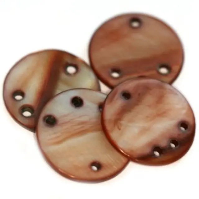 Mother of Pearl Κύκλος Brown 20mm - 10τεμ