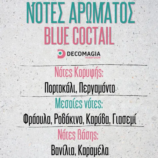 Άρωμα για κερί και σαπούνι 50ml, Blue Coctail 2
