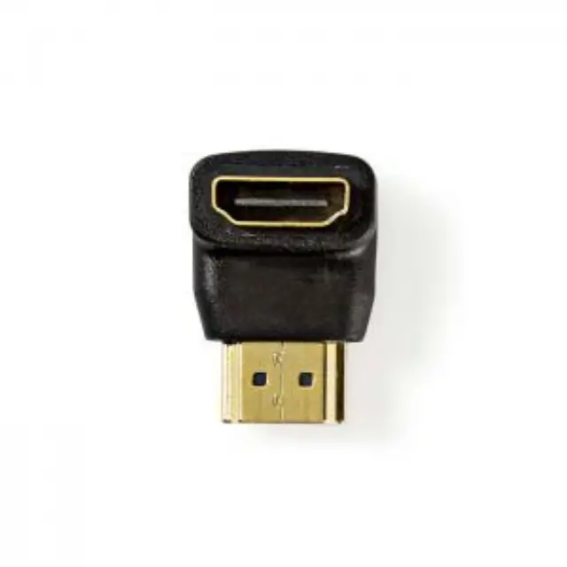 Αντάπτορας HDMI αρσ. - HDMI θηλ. υπό γωνία 90°, σε μαύρο χρώμα. 3