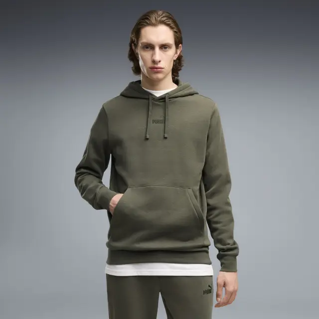 Puma Ess No1 Logo Hoodie FL Khaki 692914-86 - XL