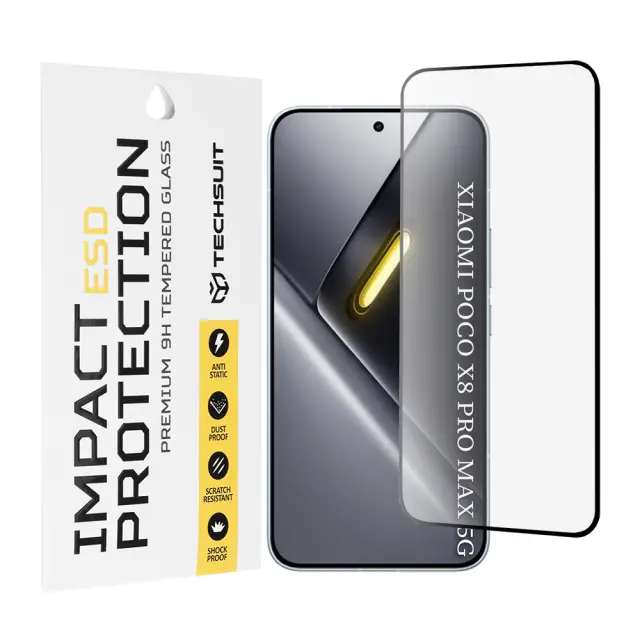 Techsuit - ESD Glass - Xiaomi Poco X8 Pro Max - Black