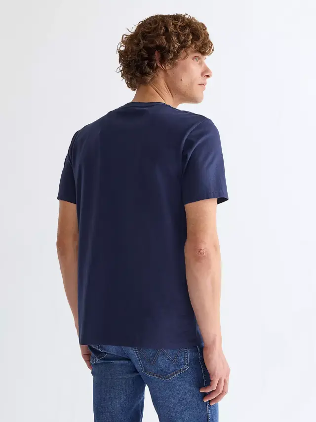 Wrangler Ανδρικό SIGN OFF T-Shirt 112350434 – Navy - XL 2