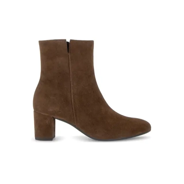 Gabor Μποτάκια με Τακούνι Γυναικείο δέρμα Nubuck Καφέ GAB/803704 002-CACAO - 39