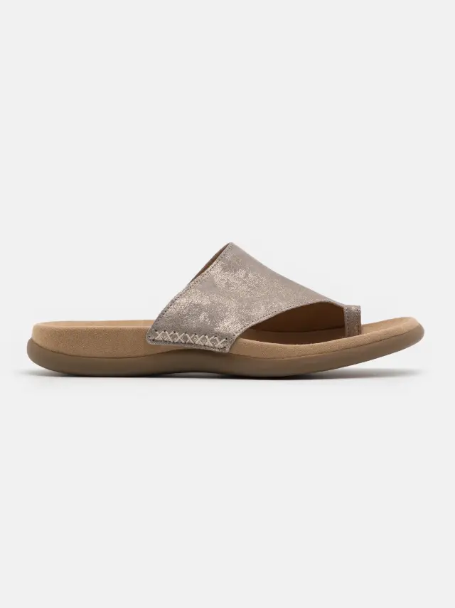 Gabor Παντόφλες Γυναικείο δέρμα Nubuck Χρυσό GAB/03700 62-MUSCHEL 3