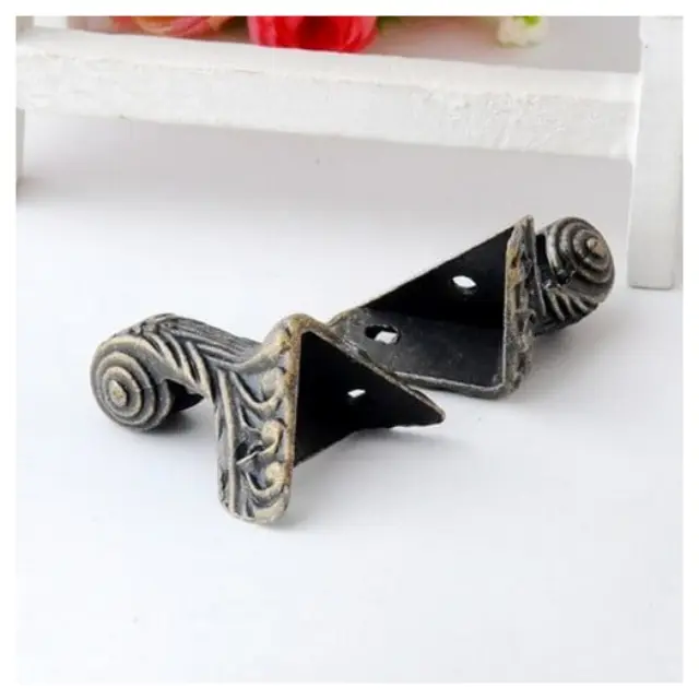 Ποδαράκια μεταλλικά antique για κουτιά Medium 32x22mm - σετ 4 τεμ