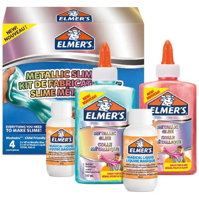 Elmer's Metallic Σετ Δημιουργίας Χλαπάτσας (Slime)