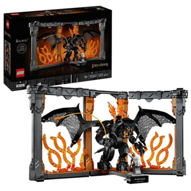 LEGO Icons The Lord of the Rings: Balrog™ Book Nook για 18+ Ετών 1201τμχ