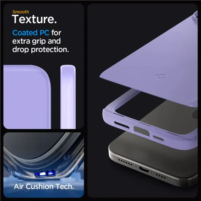 Spigen Thin Fit, iris purple - iPhone 15 Pro 3