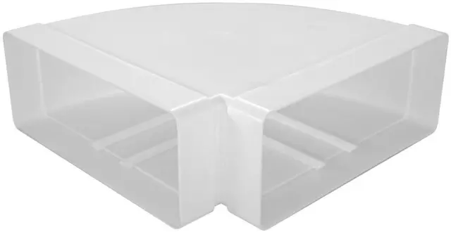 Europlast KLH29-90 - Σύνδεσμος Αγωγών Πλαστικός, Γωνιακός 90°, Οριζόντιος, 220x90mm