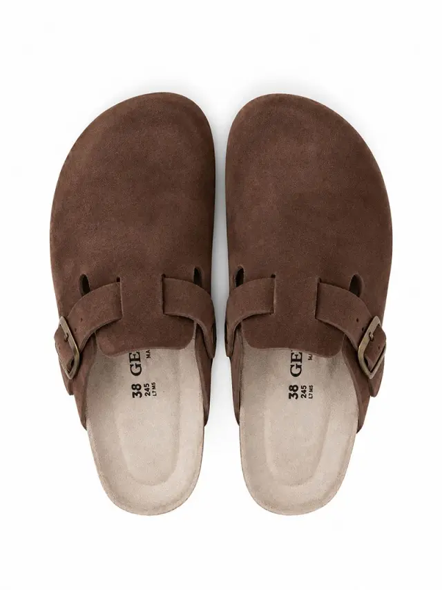 Genuins Σαμπώ Unisex δέρμα suede Καφέ GEN/RIVA G106906 BROWN 3